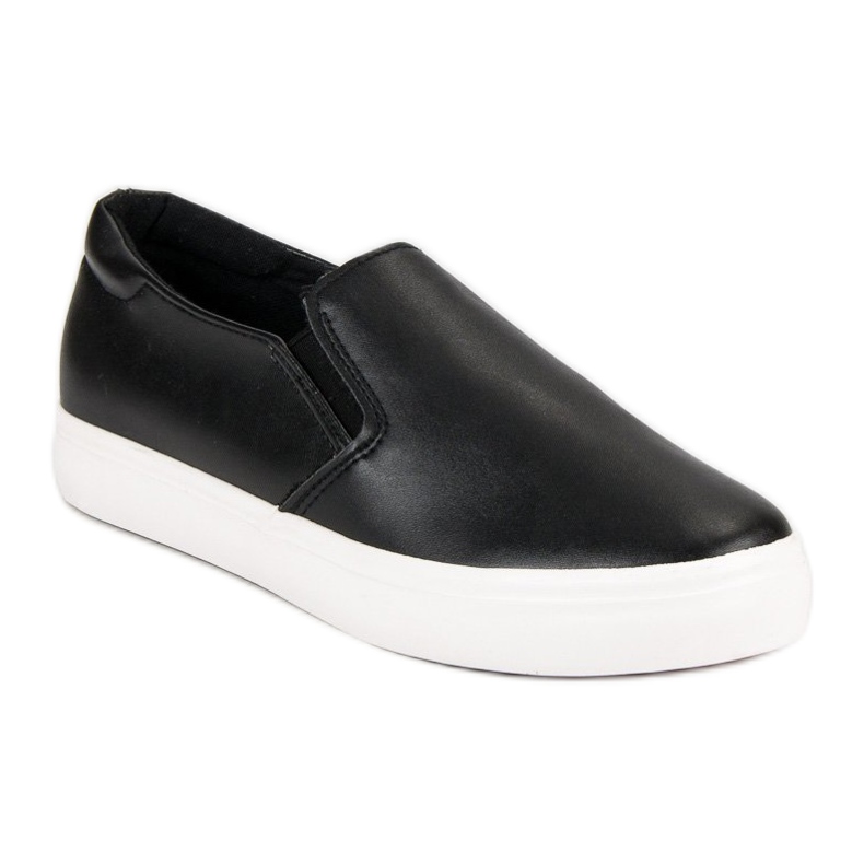 Svart Slip On Sneakers 1