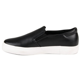 Svart Slip On Sneakers 2