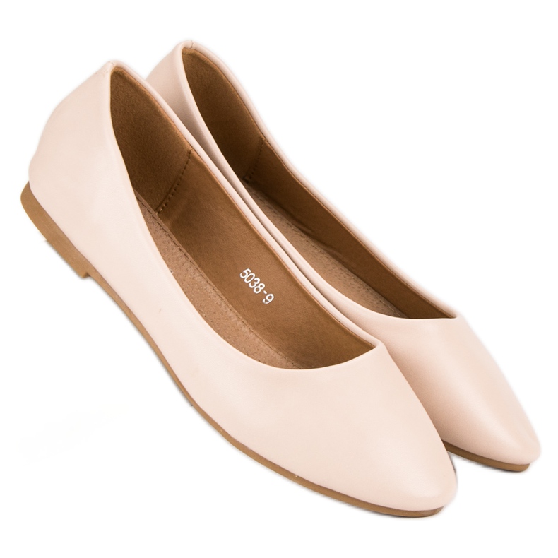 Bekväma ballerinor brun mångfärgad 1