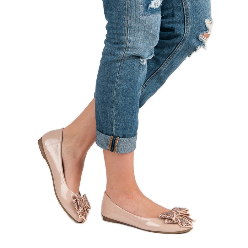 Comer Ballerina Med En Rosett rosa 1