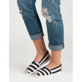 Comer Randiga slipons vit brun mångfärgad 2