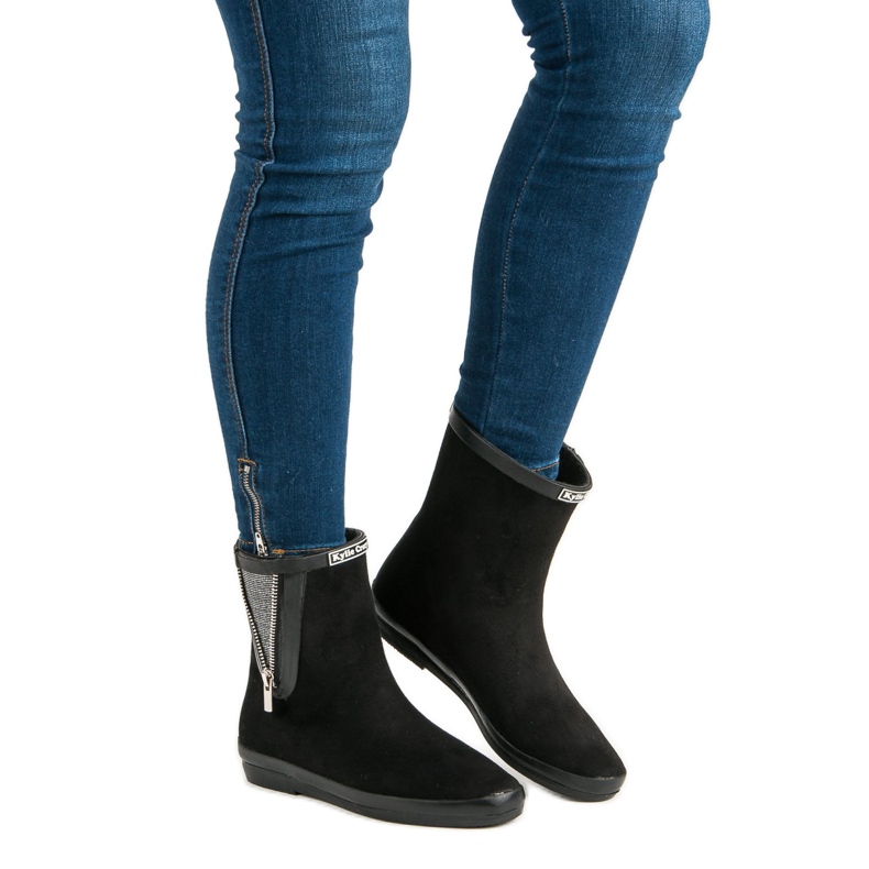 Kylie Mocka Galoscher med dekorativ dragkedja svart 2