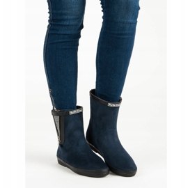 Kylie Mocka Galoscher med dekorativ dragkedja marinblå 2