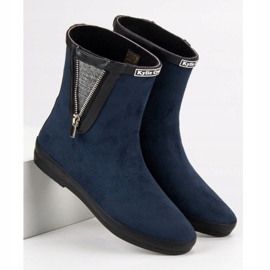 Kylie Mocka Galoscher med dekorativ dragkedja marinblå 1