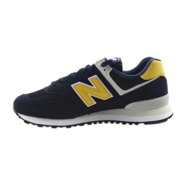 New Balance ML574SMB PIGMENT MED Mässing gul marinblå 2
