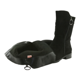 M.Daszyński Svarta mocka stövlar SA130 4