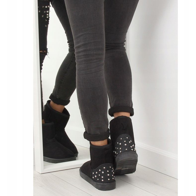 Svarta damsnöskor M297 Svart 1