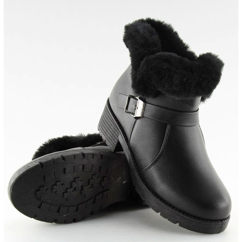 Svart Kvinnors svarta stövlar SJ1820-1 Svart 2