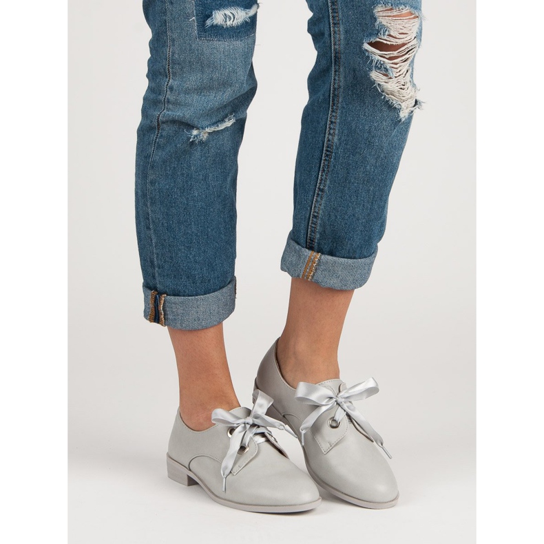 Tina&Co Knutna brogues grå 2