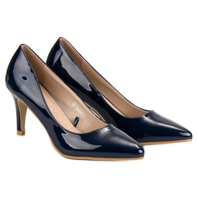 VINCEZA marinblå pumpar 1