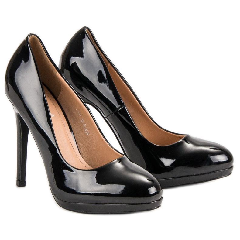 Seastar Sexiga lackerade höga klackar svart 1