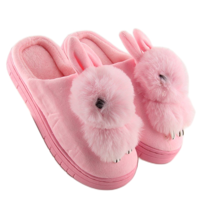 Rosa tofflor kaniner för kvinnor MA01 Rosa 2