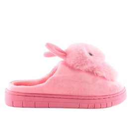 Rosa tofflor kaniner för kvinnor MA01 Rosa 1