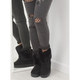 LV58 Svarta damskor för snö 1