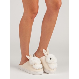 Varma tofflor brun 1