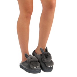 Varma tofflor grå 1