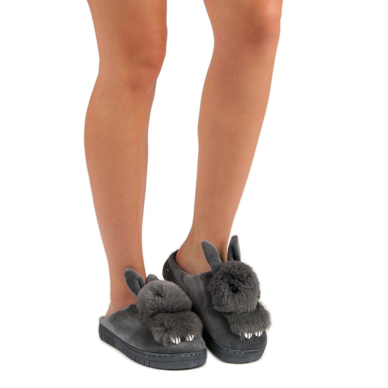 Varma tofflor grå 1