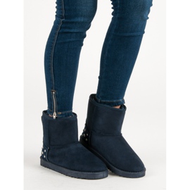 Marinblå Mukluki med jetplan 2