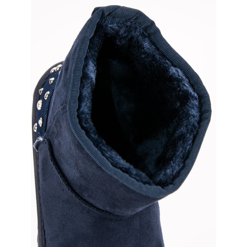 Marinblå Mukluki med jetplan 1