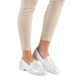 Tina&Co Loafers med fransar grå 1