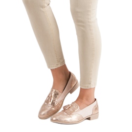 Tina&Co Loafers med fransar rosa 1