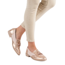 Tina&Co Loafers med fransar rosa 2