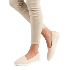 Beige loafers rosa 2