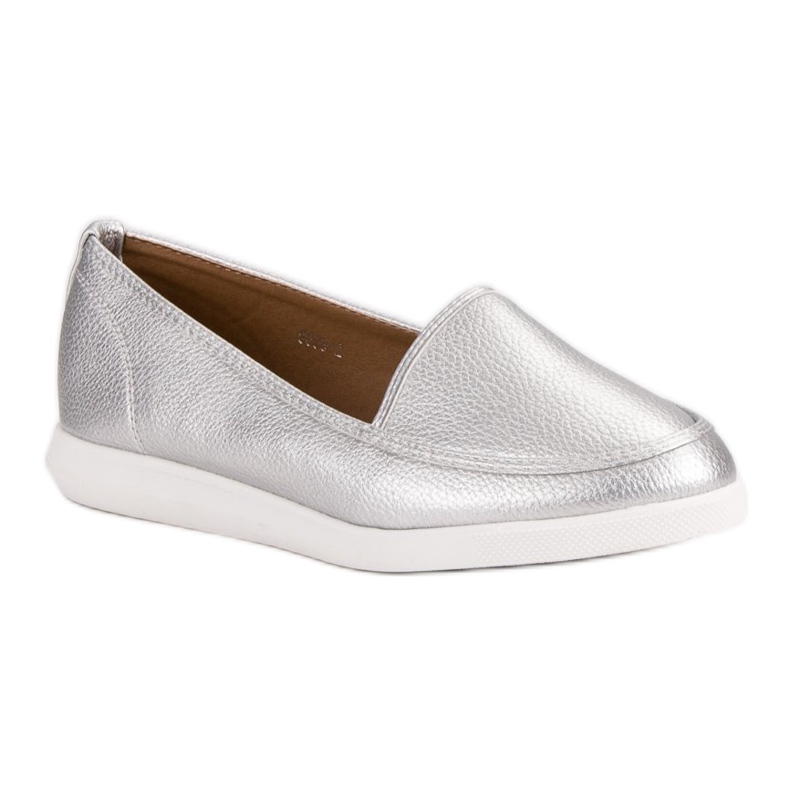Silver loafers grå 1