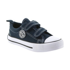 American Club Amerikanska sneakers barnskor sneakers vit marinblå 1