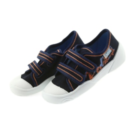 Befado barnskor sneakers tofflor 907P094 marinblå orange vit 4
