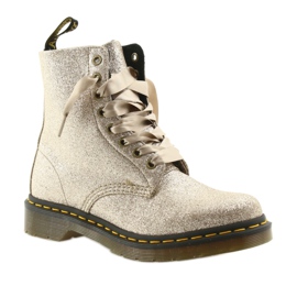 Dr. Martens 1460 PASCAL GLITTER PALE GOLD gyllene 1
