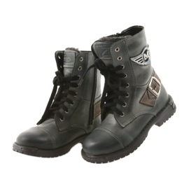 Grå Zarro 933 grå stövlar för barn mångfärgad 3