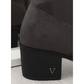 Grå Over-boots höga klackar BH131-HB Grå 2