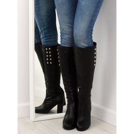 Svarta höga klackar 7330-PA Svart 1