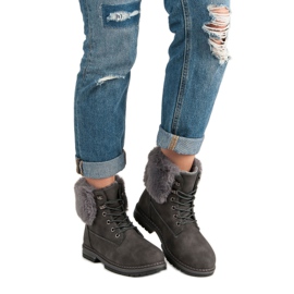 SDS Grå fällare med päls 1