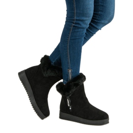 Sportiga varma stövlar svart 1