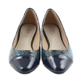 Via-Nova Ballerinor damskor Via Nova 07-041 marinblå svart 4