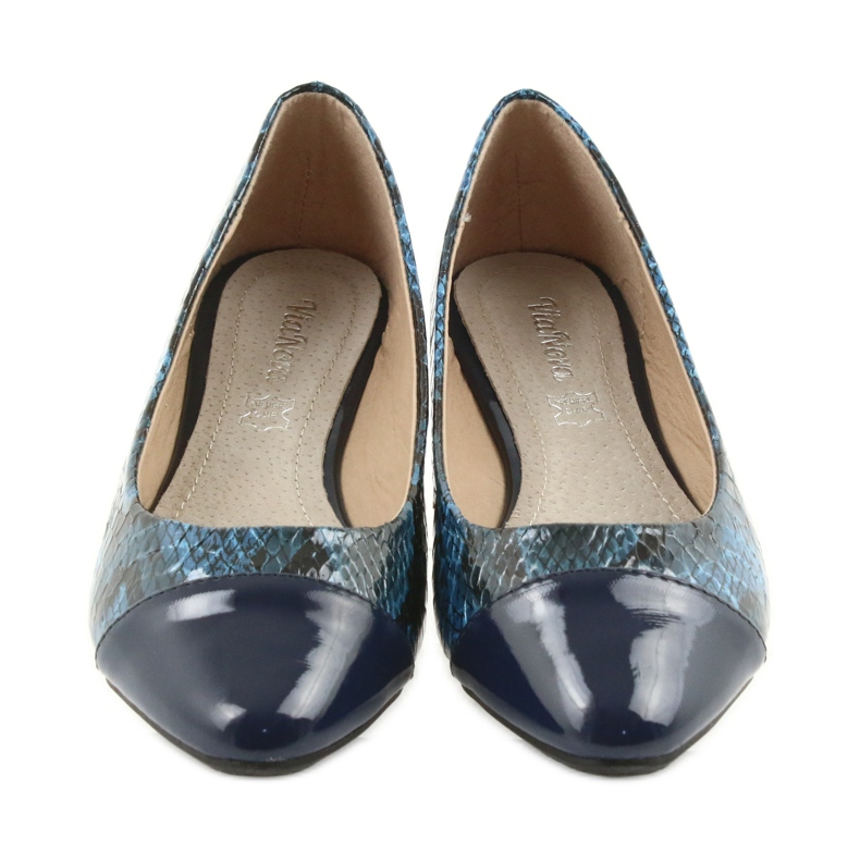 Via-Nova Ballerinor damskor Via Nova 07-041 marinblå svart 4