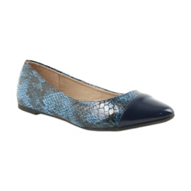 Via-Nova Ballerinor damskor Via Nova 07-041 marinblå svart 1