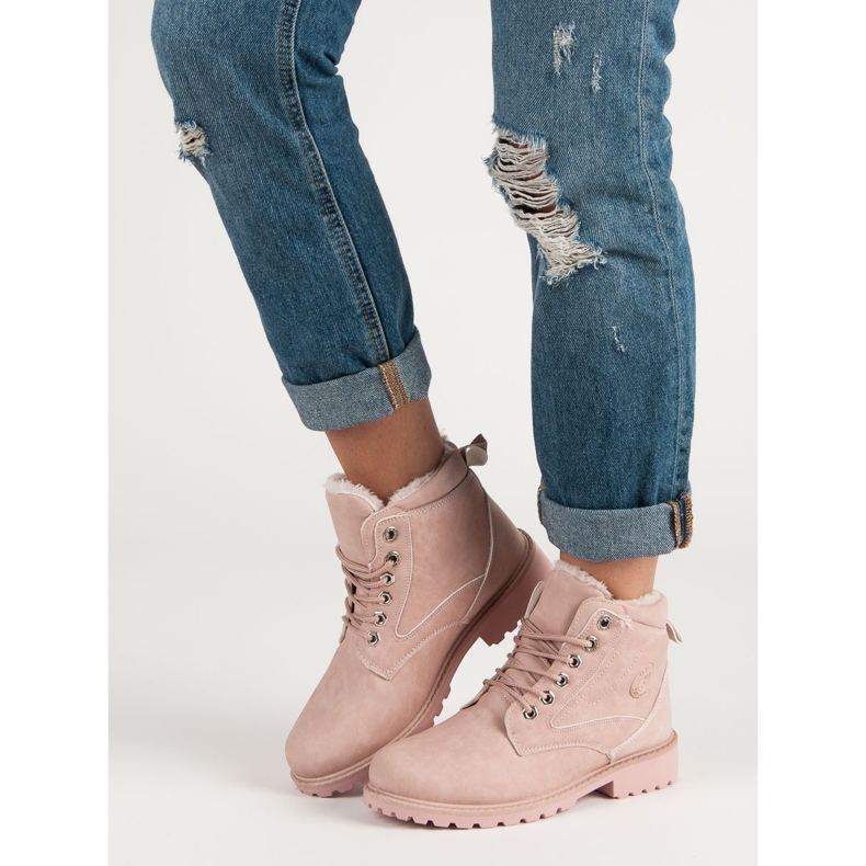 Klassiska rosa vandringsskor 2