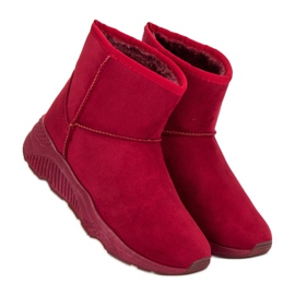 Snöskor på plattformen röd 1