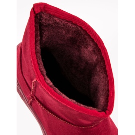 Snöskor på plattformen röd 2