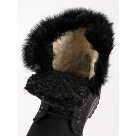 Queentina Svarta fällare med päls 2