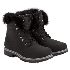 Queentina Svarta fällare med päls 1