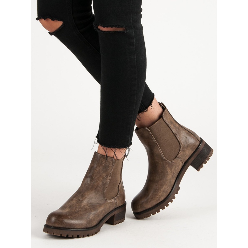 SDS Casual Chelsea -stövlar brun 2