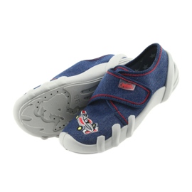 Befado barnskor tofflor 273X235 blå röd 5