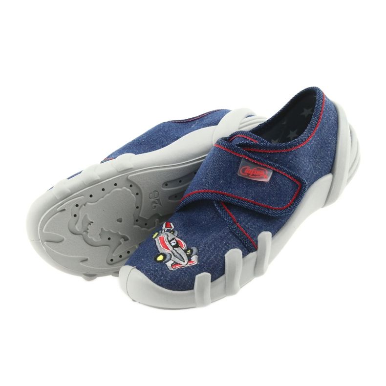 Befado barnskor tofflor 273X235 blå röd 5