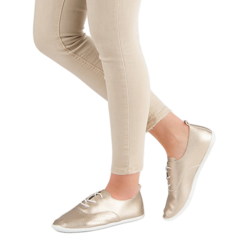 Golden Knotted Sneakers gyllene 2