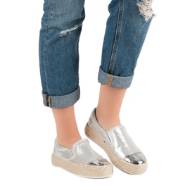 Trendiga silverskor grå 1