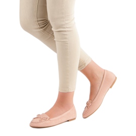 Small Swan Rosa loafers med en rosett 1